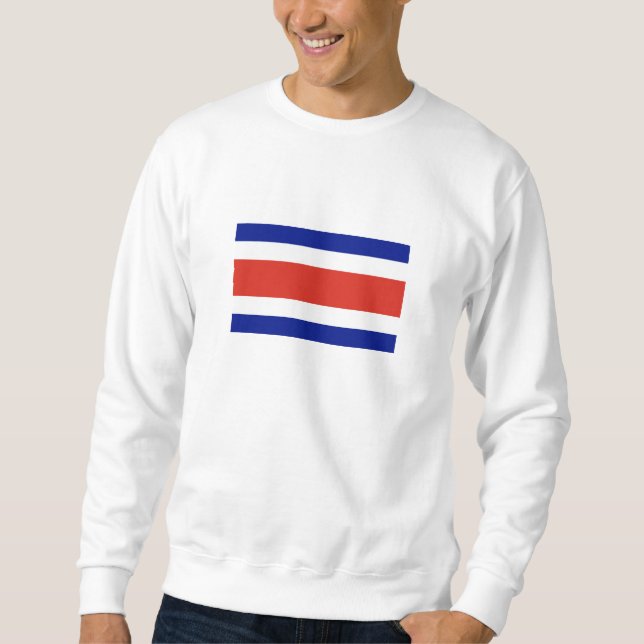 Costa Rica Civil Flag Sweatshirt (Front)