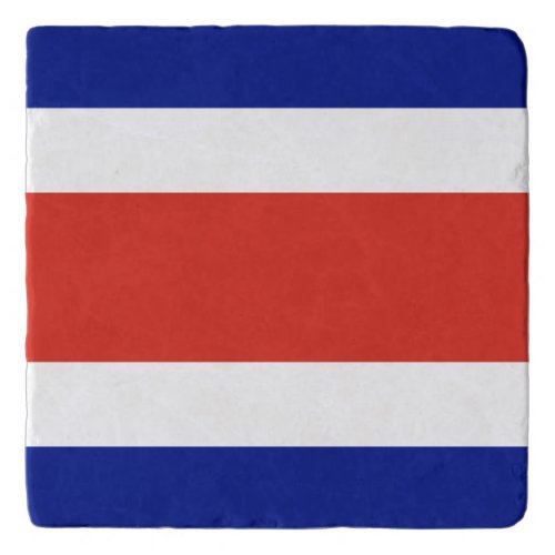 Costa Rica Civil Flag Trivet