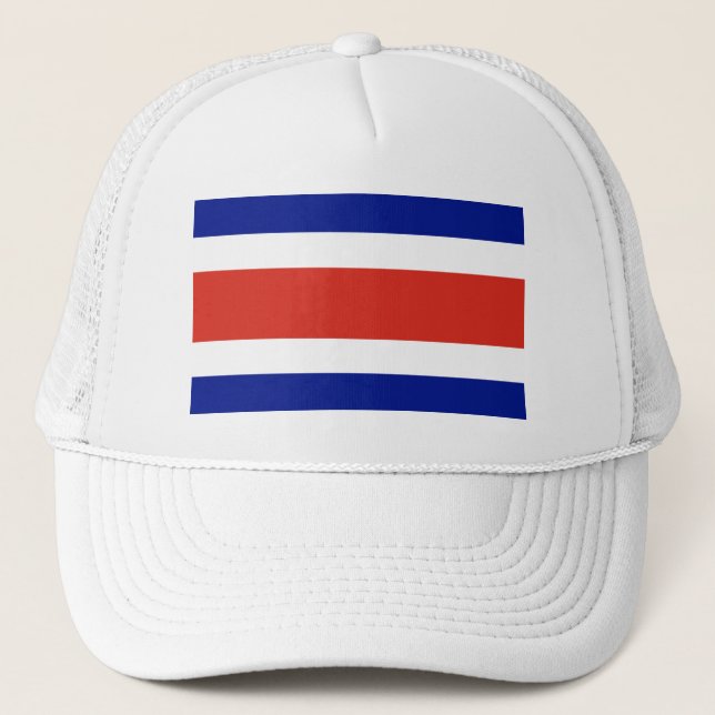 Costa Rica Civil Flag Trucker Hat (Front)