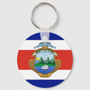 Costa Rica (coat of arms/ flag) Keychain