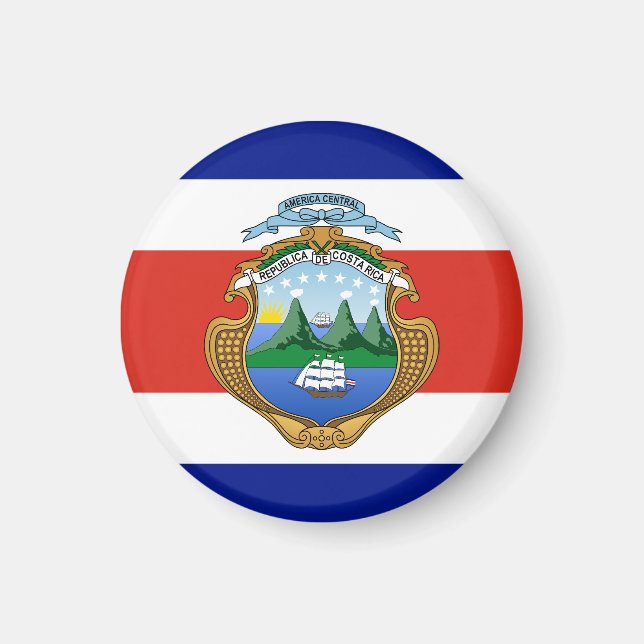 Costa Rica (coat of arms/ flag) Magnet (Front)