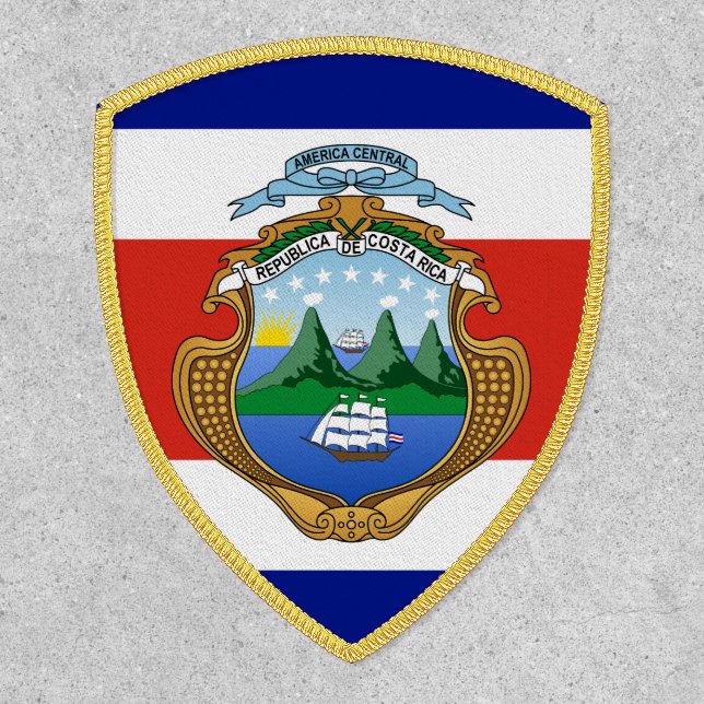 Costa Rica (coat of arms/ flag) Patch (Front)