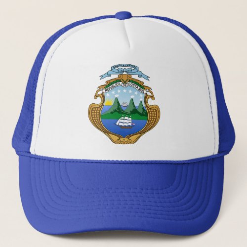 Costa Rica coat of arms flag Trucker Hat