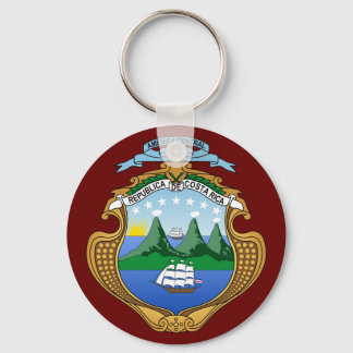Costa Rica Coat of Arms Keychain