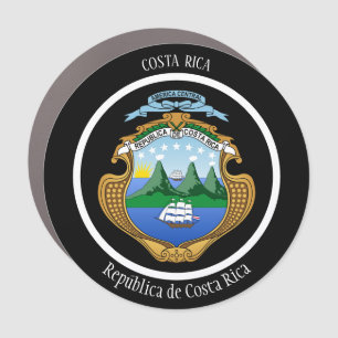 Costa Rica Coat of Arms Patriotic Car Magnet