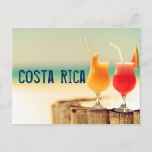Costa Rica cocktails Postcard
