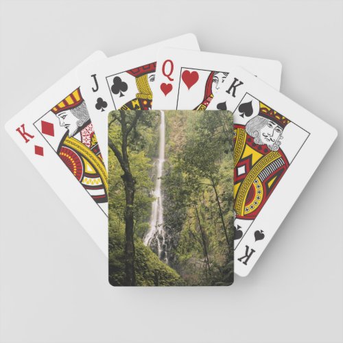 Costa Rica Cocos Island Wafer Bay Waterfall Playing Cards