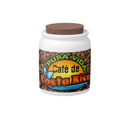 Costa Rica Coffee Candy Jar