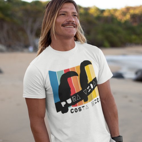 Costa Rica Colorful Toucan Pura Vida Souvenir T_Shirt