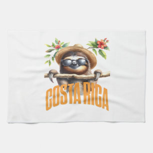 Costa Rica cool sloth Classic T-Shirt Kitchen Towel