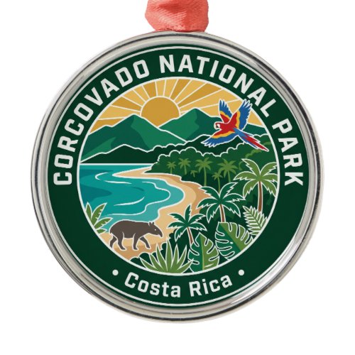 Costa Rica Corcovado National Park Metal Ornament