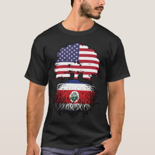 Costa Rica Costa Rican American USA Tree Roots T-Shirt