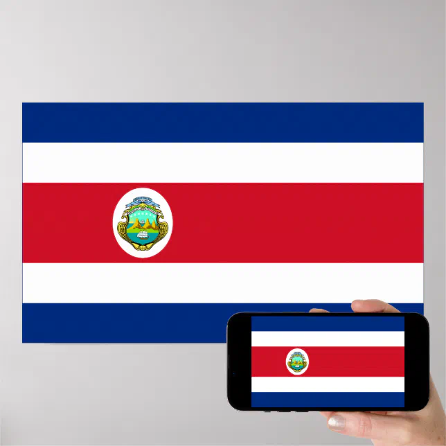 Costa Rica – Costa Rican National Flag Poster | Zazzle