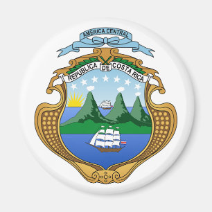 Costa Rica country coat arms symbol emblem flag Magnet