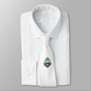 Costa Rica country coat arms symbol emblem flag Neck Tie