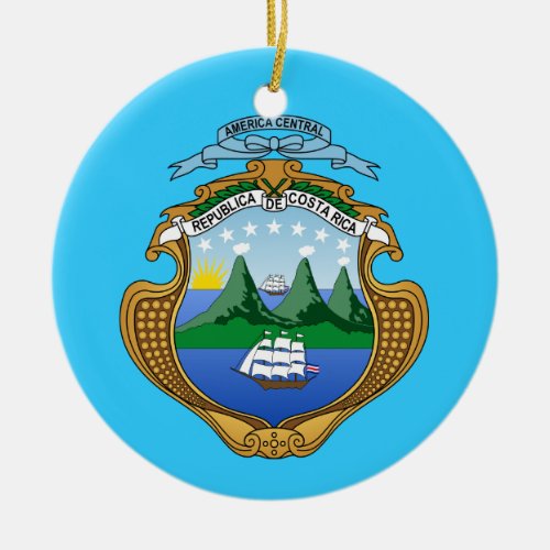 COSTA RICA Custom Christmas Ornament