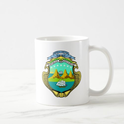 costa rica emblem coffee mug