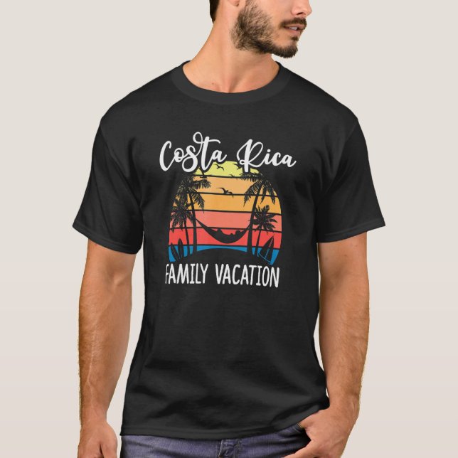 Costa Rica Family Vacation Holiday Matching Group  T-Shirt (Front)
