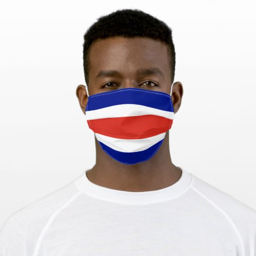 Costa Rica Flag Adult Cloth Face Mask