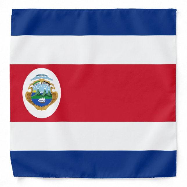 Costa Rica flag Bandana (Front)