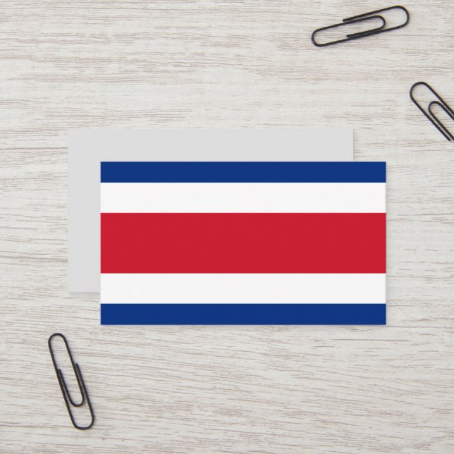 Costa Rica flag Business Card (Front/Back In Situ)