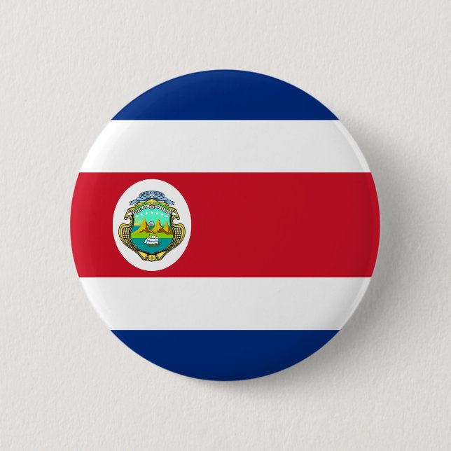 Costa Rica Flag Button (Front)