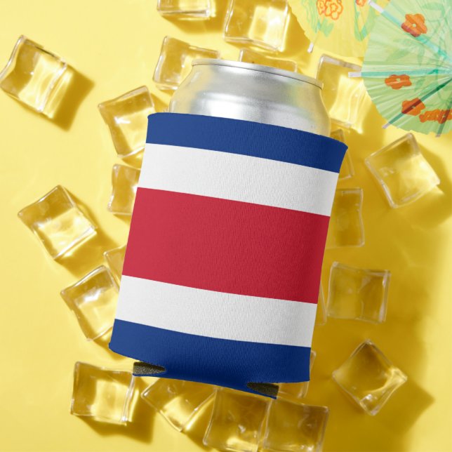 Costa Rica flag Can Cooler (In Situ Summer)