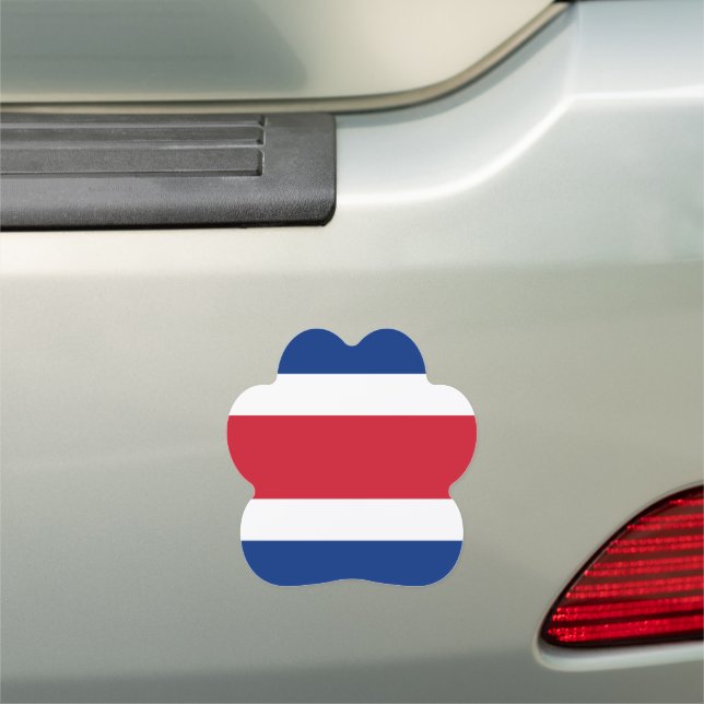 Costa Rica flag Car Magnet (In Situ)