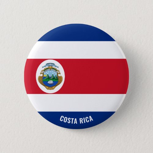 Costa Rica Flag Charming Patriotic Button