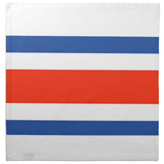 Costa Rica Flag Cloth Napkin (Front)