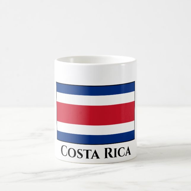 Costa Rica Flag Coffee Mug (Center)