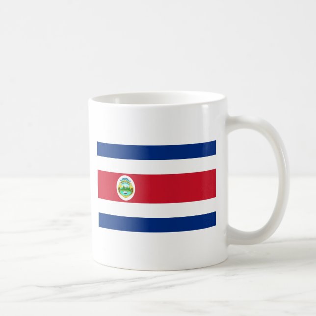 Costa Rica Flag Coffee Mug (Right)
