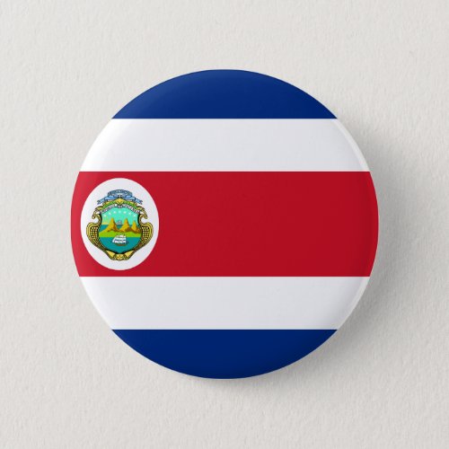 Costa Rica Flag CR Pinback Button