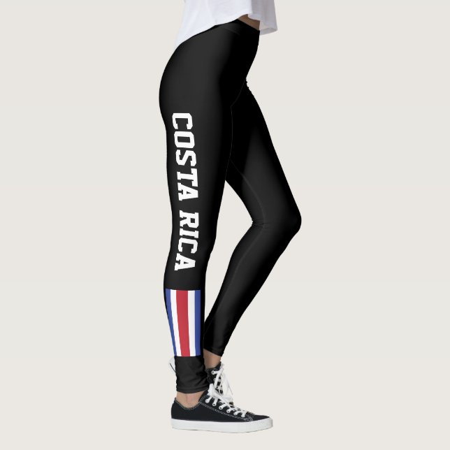 Costa Rica Flag custom leggings (Right)