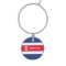 Costa Rica Flag Design Wine Charm