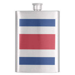 Costa Rica flag Flask