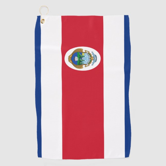 Costa Rica flag  Golf Towel (Front)