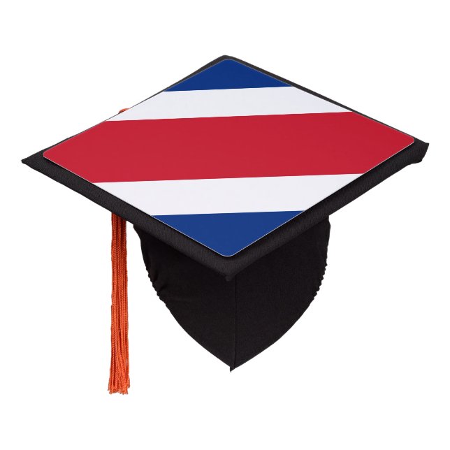 Costa Rica flag Graduation Cap Topper (Angled)