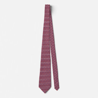 Costa Rica Flag Hearts Tie