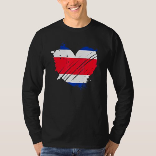 Costa Rica Flag I Love It Is In My Dna For Costa R T_Shirt