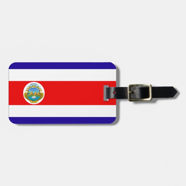 Costa Rica flag Luggage Tag (Front Horizontal)