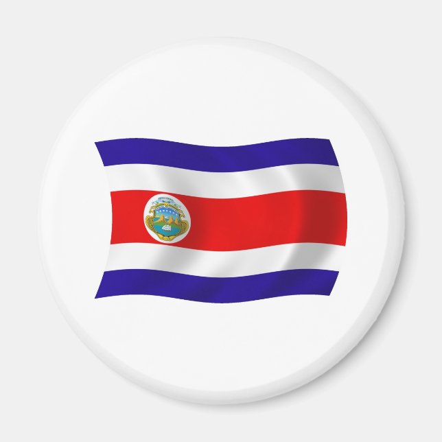 Costa Rica Flag Magnet (Front)
