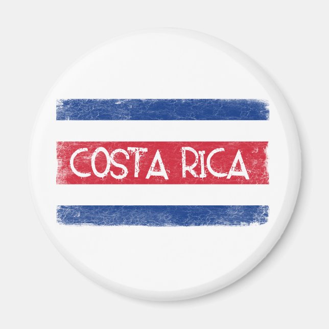 Costa Rica flag Magnet (Front)