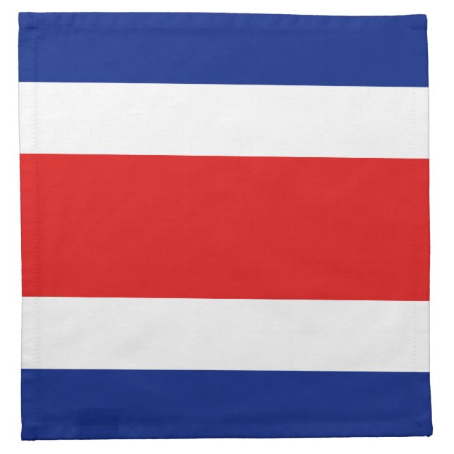 Costa Rica Flag Napkin (Front)