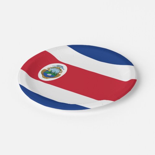 Costa Rica flag   Paper Plates