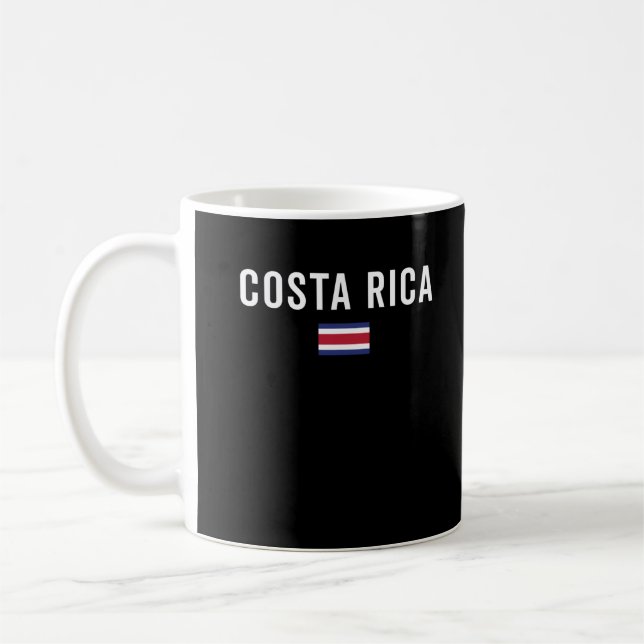 Costa Rica Flag - Patriotic Flag Coffee Mug (Left)