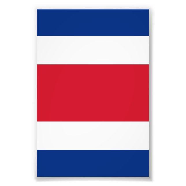 Costa Rica flag Photo Print (Front)