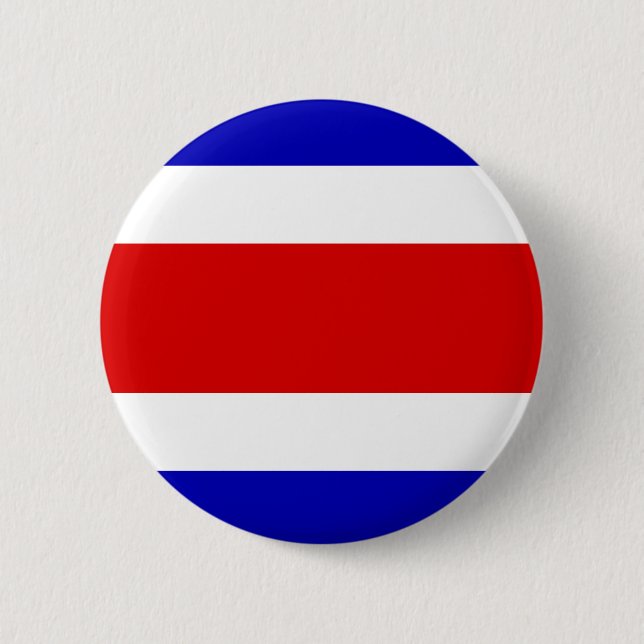 Costa Rica Flag Pinback Button (Front)