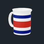 Costa Rica Flag Pitcher<br><div class="desc">Add a touch of Costa Rican pride to your kitchen with our stylish pitcher featuring the flag of Costa Rica! Crafted with meticulous attention to detail, this pitcher is more than just a functional item—it’s a celebration of Costa Rica’s heritage and cultural pride. The vibrant design prominently showcases the iconic...</div>