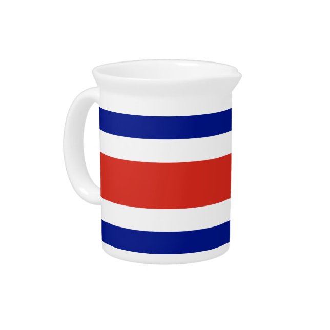Costa Rica Flag Pitcher (Left)